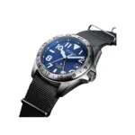 سیتیزن BJ7150-09L تصویر 2 بند نایلون طوسی قاب استیل صفحه آبی